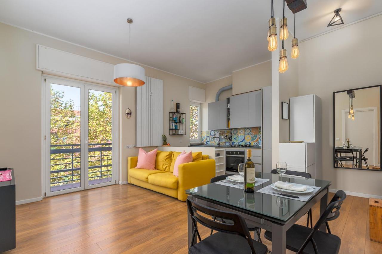 Maiolica Apartment - Free Parking And Great Connection To Linate And Duomo Milánó Kültér fotó
